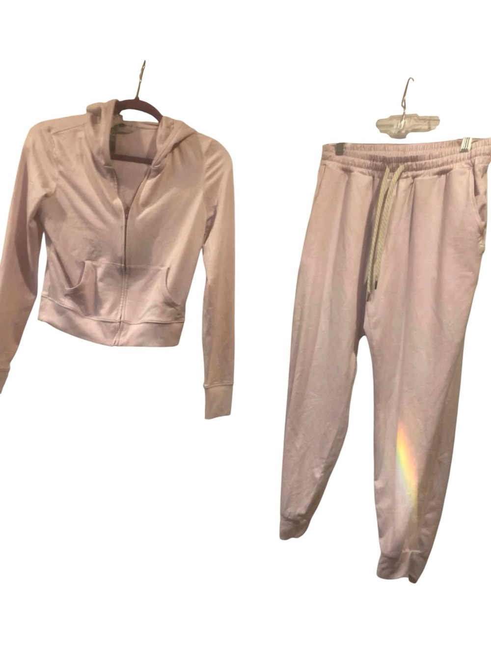 Vuori Halo Full Zip Hoodie/ Performance Jogger Set LILAC HEATHER Size Small